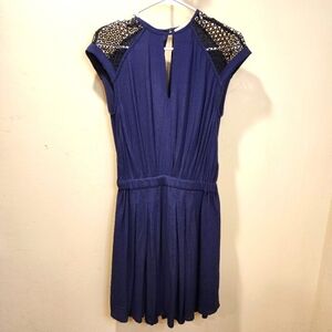 HEARTLOON navy Blue Midi Dress size S
